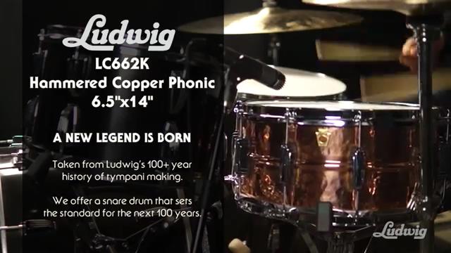 Ludwig LC662K 6.5×14 Hammered Copper Phonic 军鼓视听