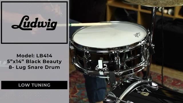 视听：Ludwig LB414 5×14 Black Beauty 8-Lug 军鼓 | 『蓝致乐器』