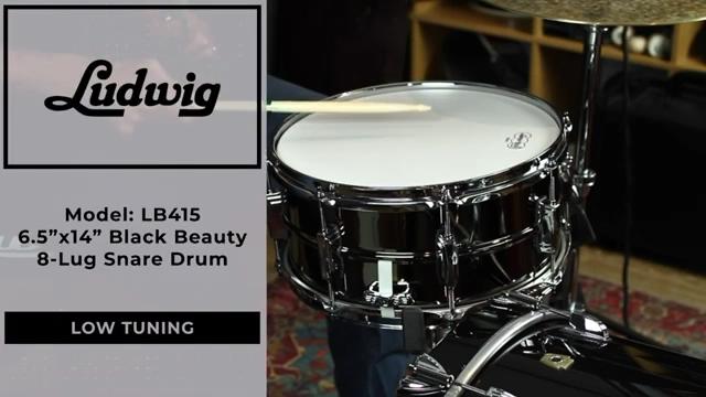 视听：Ludwig LB415 6.5×14 Black Beauty 8-Lug 军鼓 | 『蓝致乐器』