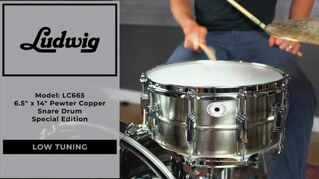 视听：Ludwig LC665 6.5X14 Pewter Copperphonic 系列军鼓 | 『蓝致乐器』