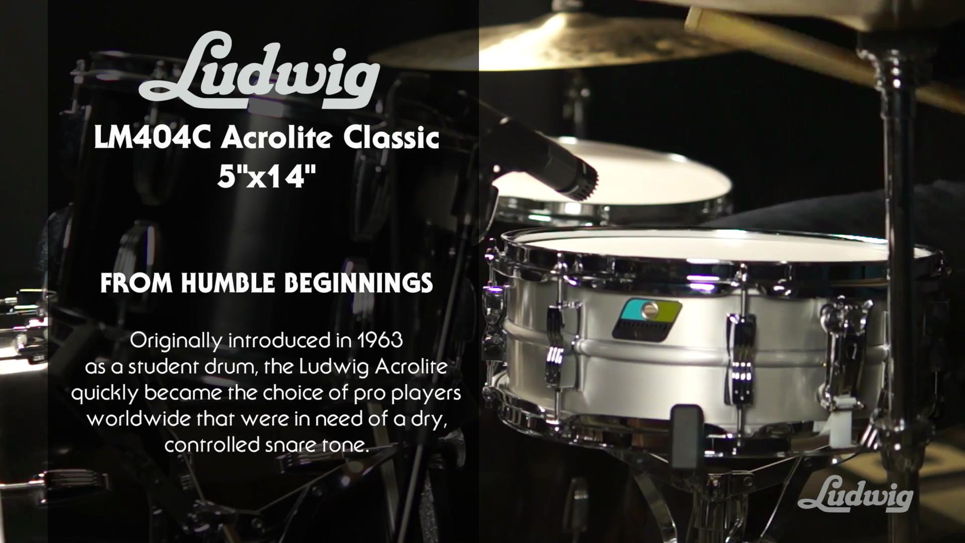 视听：Ludwig LM404C 5×14 Acrolite 系列军鼓 | 『蓝致乐器』