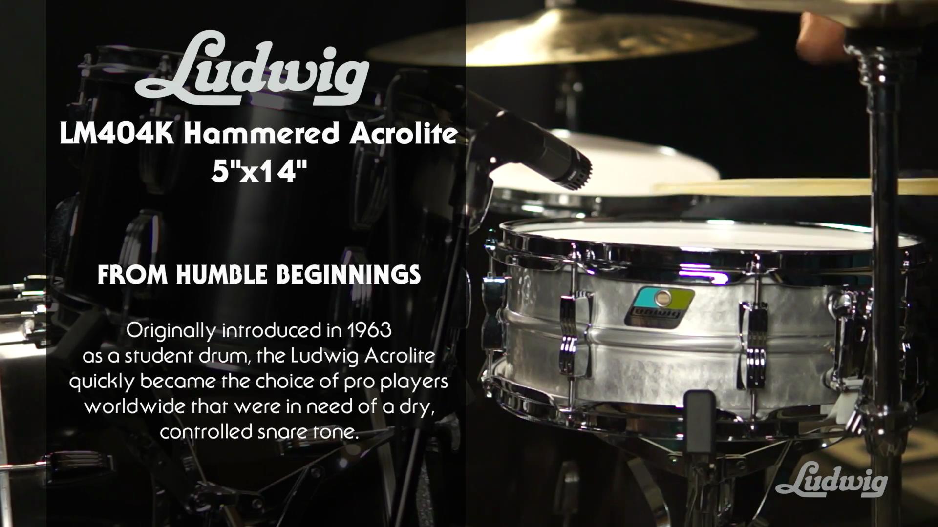 视听：Ludwig LM404K 5×14 Hammered Acrolite 系列军鼓 | 『蓝致乐器』